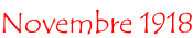 Novembre 1918